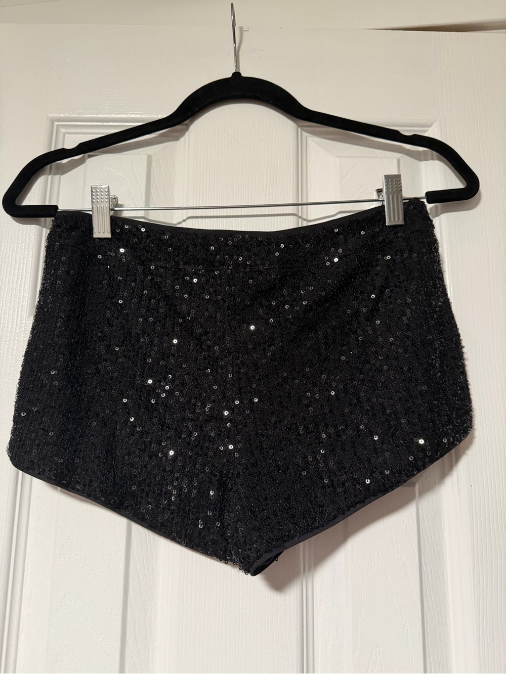 superdown Sequin Black Women's Shorties - Stylish Sparkle Shorts - Picture 6 of 6